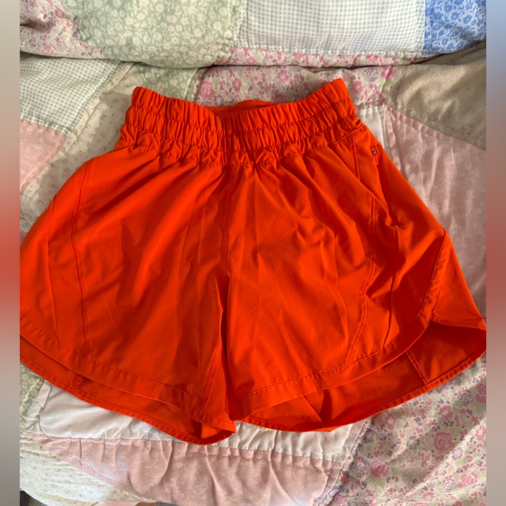 Lululemon athletic Vibrant Orange Women's Shorts